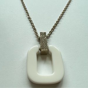 Banana Republic White Pendant Necklace